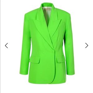 Bright green blazer